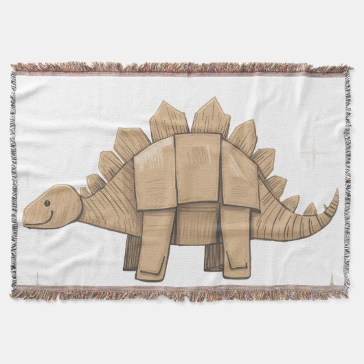 Dekorative Decke mit bezauberndem Cartoon-Dinosaur (Vorderseite)