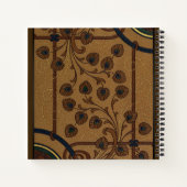 Dekorative Deco-Blumen Notizblock (Rückseite)