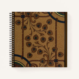 Dekorative Deco-Blumen Notizblock