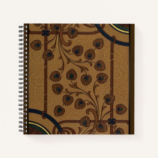 Dekorative Deco-Blumen Notizblock (Vorderseite)