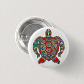 Dekorative dekorative Meeresschildkrötemit Button (Vorne & Hinten)
