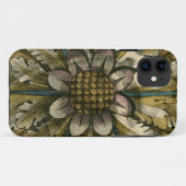 Dekorative Demask Rosette auf grauem Hintergrund Case-Mate iPhone Hülle (Rückseite (Horizontal))