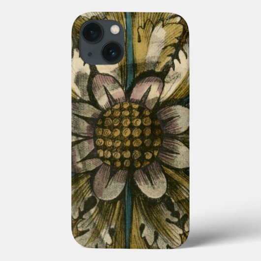 Dekorative Demaskrosette auf grauem Hintergrund Case-Mate iPhone Hülle (Rückseite)