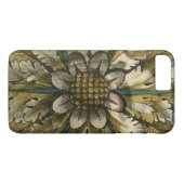 Dekorative Demaskrosette auf grauem Hintergrund Case-Mate iPhone Hülle (Rückseite (Horizontal))