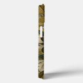 Dekorative Demaskrosette auf grauem Hintergrund Case-Mate iPhone Hülle (Rückseite / Rechts)