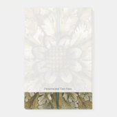 Dekorative Demaskrosette auf grauem Hintergrund Post-it Klebezettel (Vorderseite)