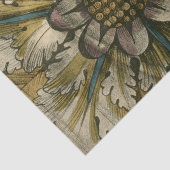 Dekorative Demaskrosette auf grauem Hintergrund Seidenpapier (Ausschnitt)