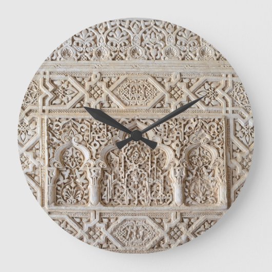 Dekorative Details aus der Alhambra Wall Uhr (Vorderseite)