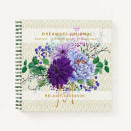 Dekorative Dreamers Journal Dream Analysis Notes Notizblock