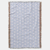 Dekorative Dreiecke Blau Weiß Decke (Vorderseite Vertikal)