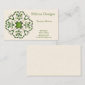 Dekorative Efeu-Visitenkarte Visitenkarte (Vorne/Hinten)
