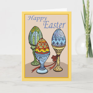 Dekorative Ei-Ostern-Karte Feiertagskarte