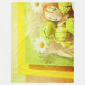 Dekorative Eier Fleecedecke (Vorderseite)