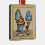 Dekorative Eier Ornament Aus Metall (Rechts)