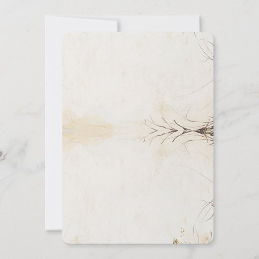 Dekorative Eier Pflanzen- und Eierjagd Einladung (Rückseite)