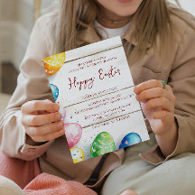 Dekorative Eier und alljährlich glückliche Ostern