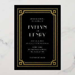 Dekorative Einladung zur Hochzeit an der Grenze