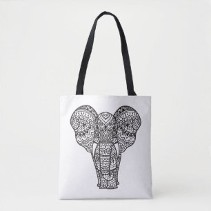 Dekorative Elefant-Art 2 Tasche