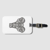 Dekorative Elefant-Art Gepäckanhänger (Vorderseite (Horizontal))