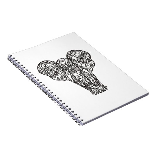 Dekorative Elefant-Art Notizblock (Rechte Seite)