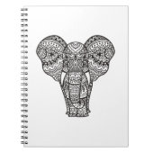 Dekorative Elefant-Art Notizblock (Vorderseite)
