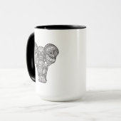 Dekorative Elefant-Art Tasse (Vorderseite Links)