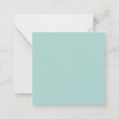 Dekorative Elefant Mitteilungskarte (Rückseite)