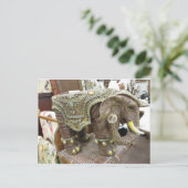 Dekorative Elefant Postkarte (Stehend Vorderseite)