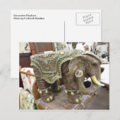 Dekorative Elefant Postkarte (Vorne/Hinten)