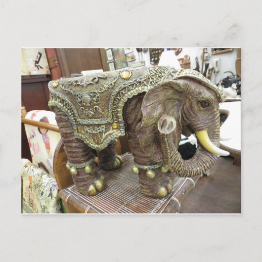 Dekorative Elefant Postkarte (Vorderseite)