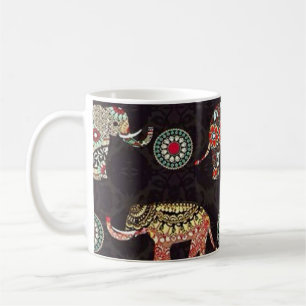 Dekorative Elefanten-Muster-Tasse Kaffeetasse
