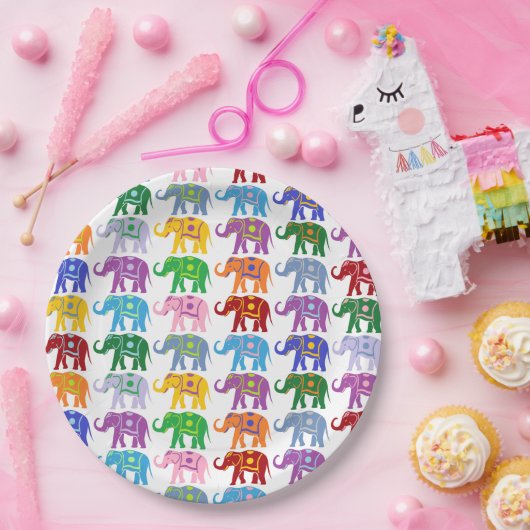 Dekorative Elefanten Pappteller (Party)