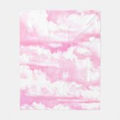 Dekorative Elegant Soft Powder Pink Wolken Fleecedecke (Vorderseite)