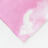 Dekorative Elegant Soft Powder Pink Wolken Fleecedecke (Ecke)