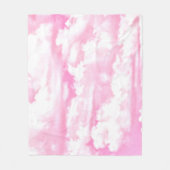 Dekorative Elegant Soft Powder Pink Wolken Fleecedecke (Vorderseite)
