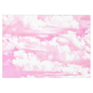 Dekorative Elegant Soft Powder Pink Wolken Tischdecke