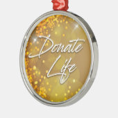 Dekorative Elegante Gold Weihnachten Spenden Leben Ornament Aus Metall (Links)