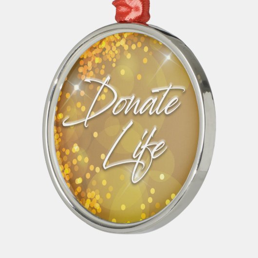 Dekorative Elegante Gold Weihnachten Spenden Leben Ornament Aus Metall (Links)