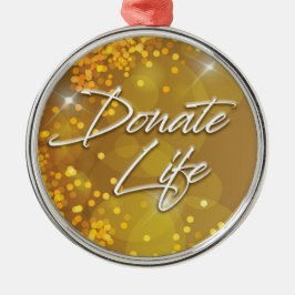 Dekorative Elegante Gold Weihnachten Spenden Leben Ornament Aus Metall
