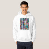 Dekorative Elemente, vielseitiges Musterdesign. Hoodie (Vorne ganz)