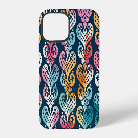 Dekorative Elemente, vielseitiges Musterdesign. iPhone Hülle (Rückseite)