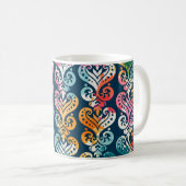Dekorative Elemente, vielseitiges Musterdesign. Kaffeetasse (VorderseiteRechts)