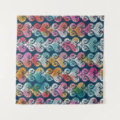 Dekorative Elemente, vielseitiges Musterdesign. Wandteppich (Vorderseite (Horizontal))