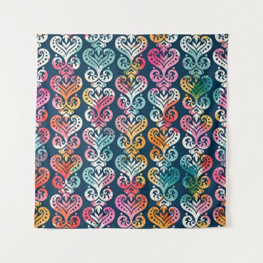 Dekorative Elemente, vielseitiges Musterdesign. Wandteppich (Vorderseite)