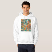 Dekorative Elemente: Vintag handGezeichnet Muster Hoodie (Vorne ganz)