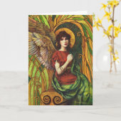 Dekorative Engels-Entwurfs-Gruß-Karte Karte (Gelbe Blume)