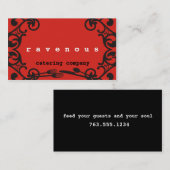 dekorative Essengerät-Catering-Geschäftskarte Visitenkarte (Vorne/Hinten)