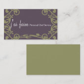 dekorative Essengerät-Catering-Geschäftskarte Visitenkarte (Vorne/Hinten)