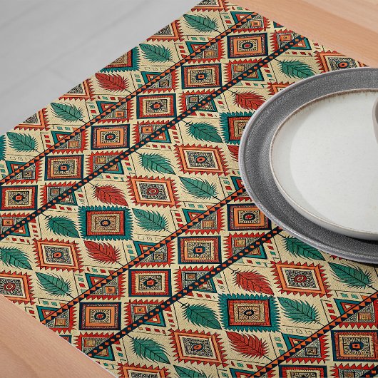 Dekorative Ethnic Table Runner warme künstlerische Großer Tischläufer