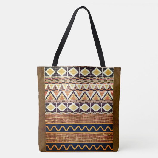 Dekorative Ethnic Weave Muster Tasche (Vorderseite)